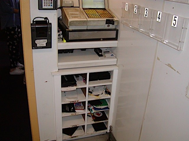 Order Entry Area with Server Cubby